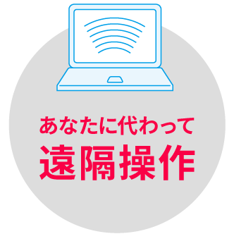 あなたに代わって遠隔操作