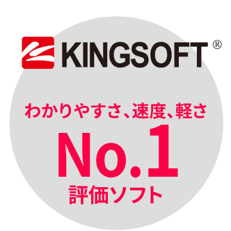 わかりやすさ、速度、軽さNo.1評価ソフト